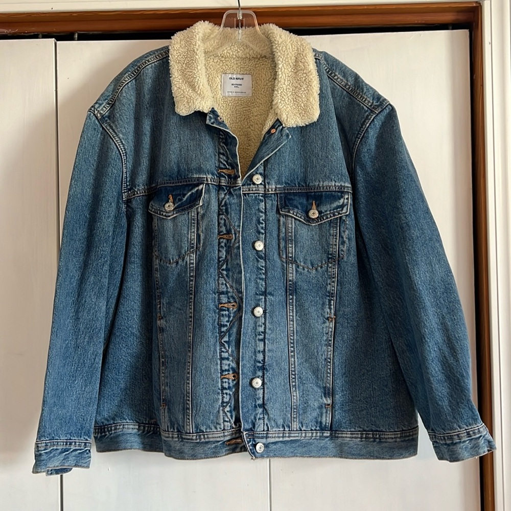 Old Navy Boyfriend lined Jean Jacket